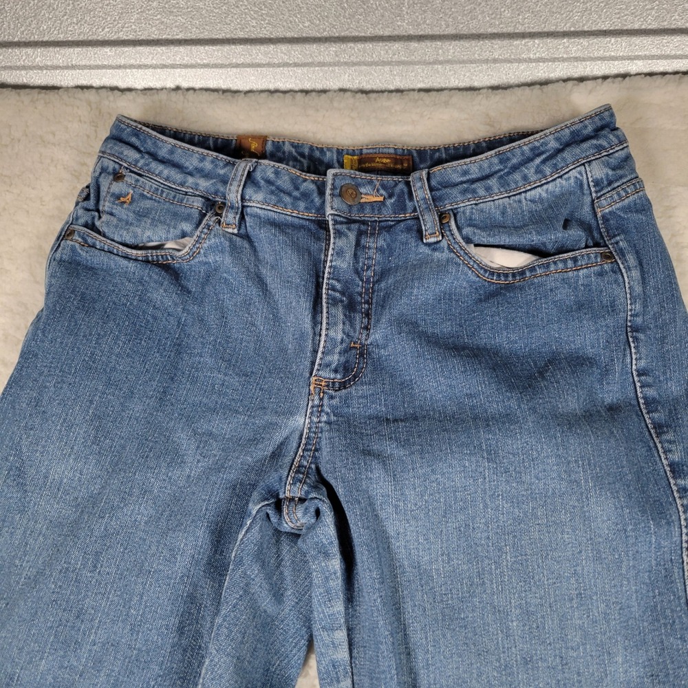 Wrangler Aura Straight Leg Jeans Womens 31 Blue Regular Rise Medium Wash Denim - Picture 5 of 15